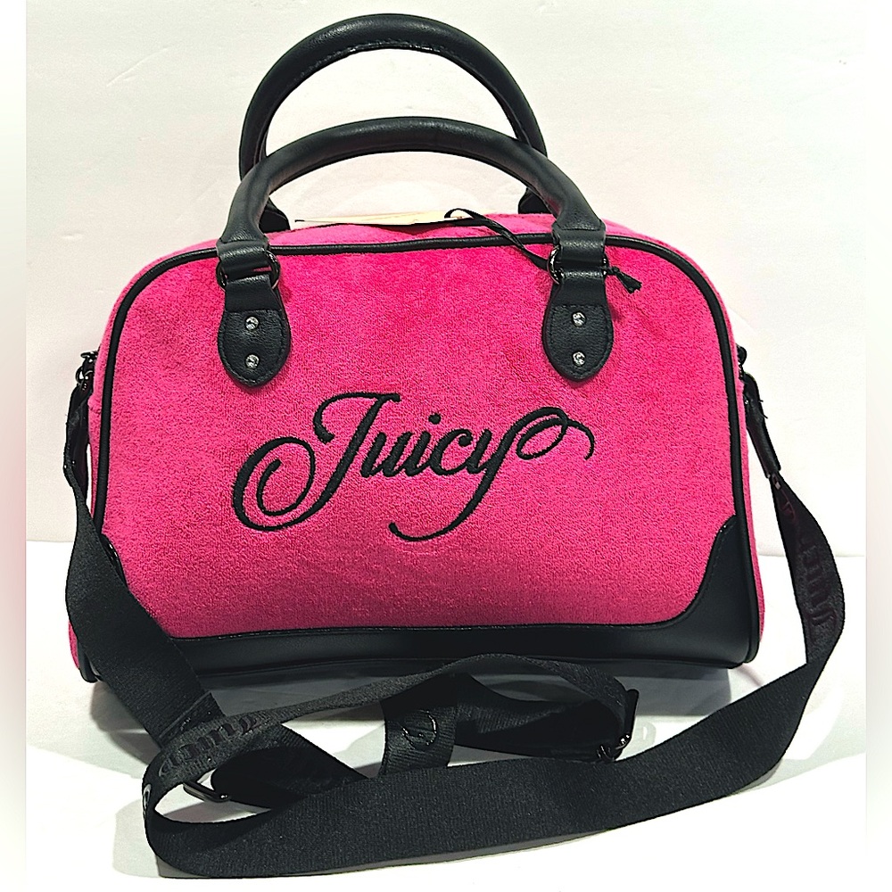 Juicy Couture Pink and Black Women's Bag